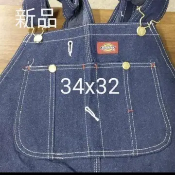 새상품 34x32 NB 데님 오버롤 디키즈 83294