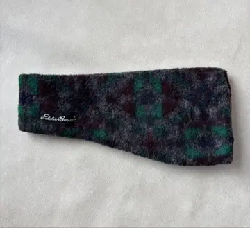 90s USA EddieBauer 플리스 헤드밴드 올 패턴 헤어밴드