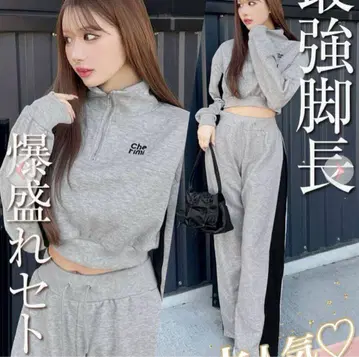 셰리미 슬림 레그 셋업 그레이 M