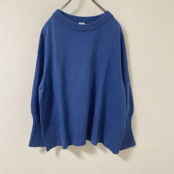 Spick & Span 벌키얀 롱 리브 풀오버 파랑