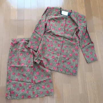 g11 GINZA SILK 올 패턴 상하의 세트 수트 로즈 쇼와