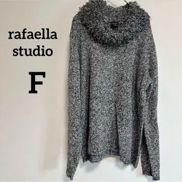 [ 새상품급 ] rafaella studio 터틀넥 샤기 니트