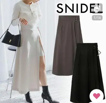 SNIDEL 슬릿 레이어드 스커트 쇼츠