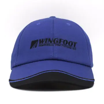 USA제 미사용 WINGFOOT 윙풋 기업 자수 캡 블루