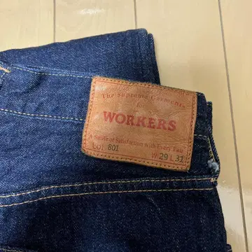 워커즈 Lot 801 스트레이트 블루진 workers