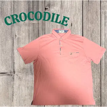 CROCODILE 크로커다일 핑크 피케 셔츠 LL