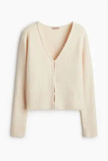 [ 완판템 ] H&M 온라인 한정판 크림 V넥 가디건