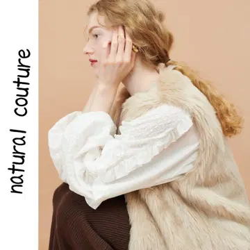 natural couture 롱 퍼 베스트