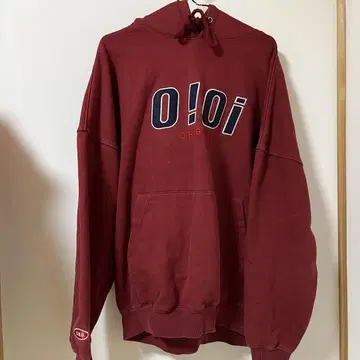 [구제 의류] OiOi 후드티 레드 L 사이즈