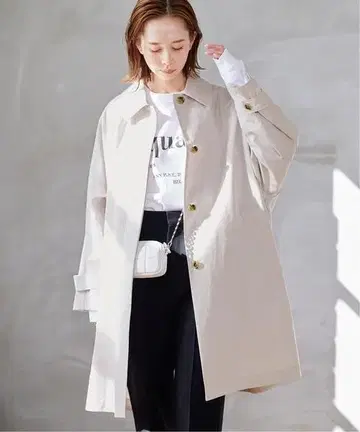 586y*저널 스탠다드 하이카운트 와이드 스텐카라 코트