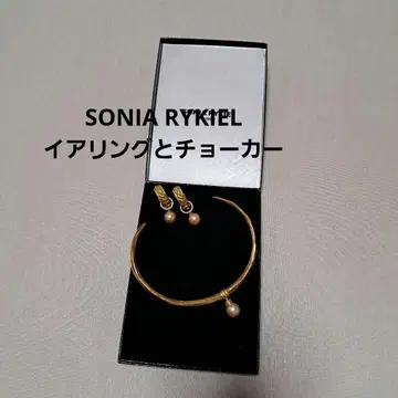 SONIA RYKIEL 목걸이와 귀찌 세트