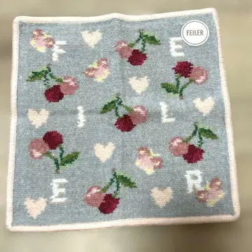 새상품 페이러 FEILER 킵 스마일링 체리 손수건