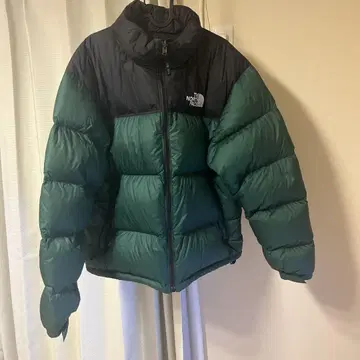 THE NORTH FACE 다운 자켓 그린/블랙