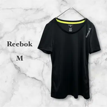 Reebok 리복 반팔 T셔츠 M 블랙 스포츠 폴리에스테르