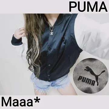 PUMA 귀여운 충전솜 블루종 바시티 자켓 정가 1.5