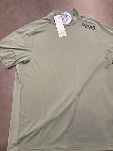 미사용 새상품 Ping 핑 반팔 하이넥 셔츠 골프 이너