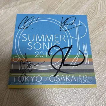 5 seconds of summer 사인 SUMMER SONIC 2017