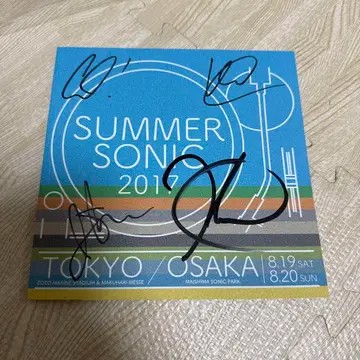 5 seconds of summer 사인 SUMMER SONIC 2017