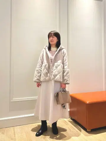 587y*새상품급 24AW 노리즈 패네트레이션 퍼 퀼트 코트