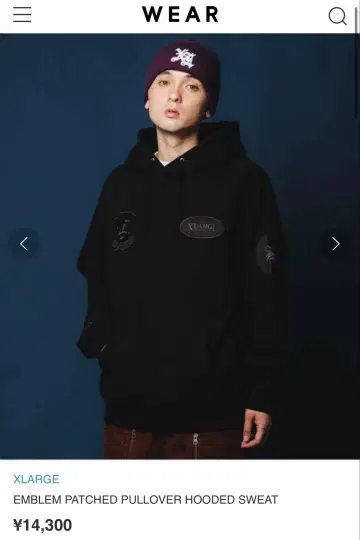 XLARGE EMBLEM PATCHED PULLOVER