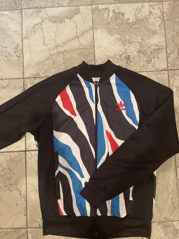 adidas Originals 제브라 패턴 트랙탑 L 여성용