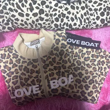 LOVE BOAT 레오파드 무늬 자켓 팬츠 셋업