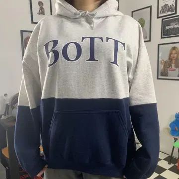 초기 BoTT OG 2tone 로고 풀오버 후디