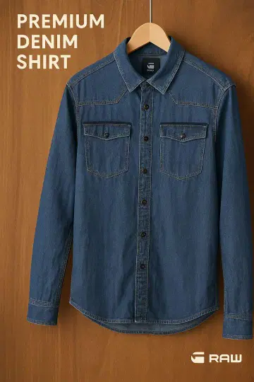 G-STAR RAW 긴팔 지스타 상의 데님 셔츠 사이즈 M 새상품급