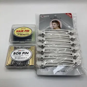 LUCY 업무용 컬 클립 헤어핀 세트 오니핀 오력공업