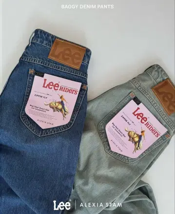 [Lee x ALEXIA STAM] Baggy Denim Pants