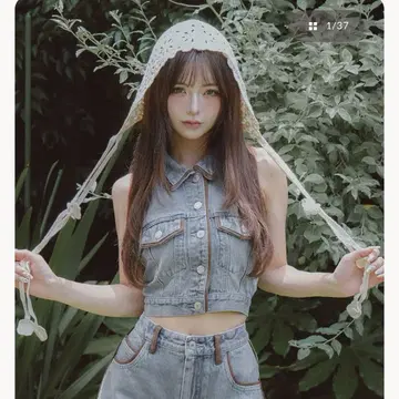 스웨이드 파이핑 데님 상의 다리치 FREE