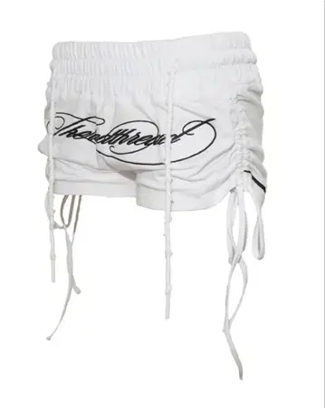 theredthread S embroidery ribbon shorts
