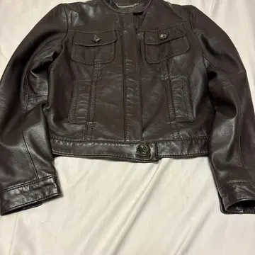 MICHAEL KORS 브라운 가죽 자켓