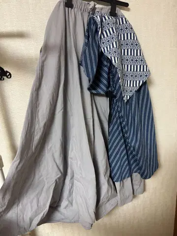 차이하네 와이드 팬츠 그레이 네이비