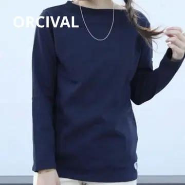 ORCIVAL 긴팔 T셔츠 사이즈 2 네이비 블랙