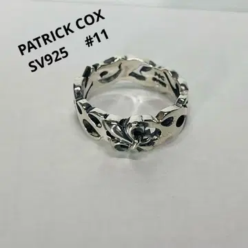 PATRICK COX SV925 실버 꽃 모티브 오픈 반지
