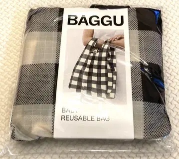 [ 새상품/미사용 ] BAGGU BABY BAGGU 블랙 x 화이트 체크