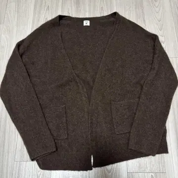 SHIPS 야크 혼방 가디건 브라운 XL