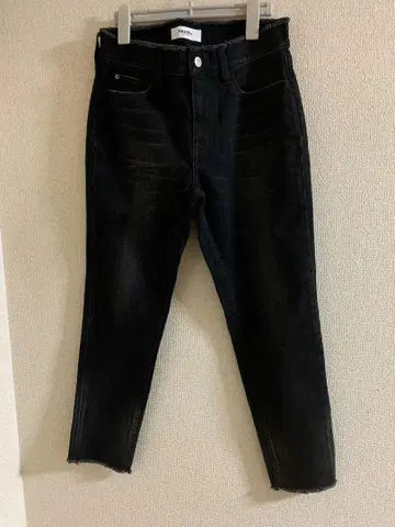 미사용 Healthy Denim H. Salt 블랙 프린지