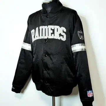 레이더스 미첼앤네스 바시티 자켓 M 봄버 자켓 NFL