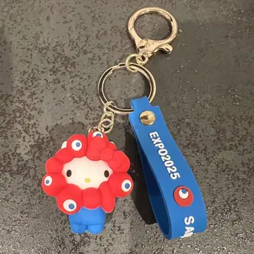 오사카 만박 헬로키티 회장 한정판 산리오 미야쿠미야쿠 키링