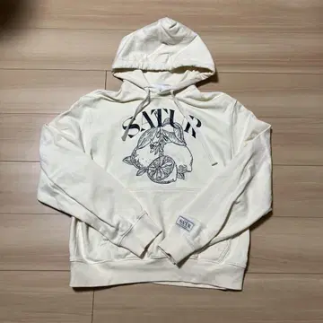 SATUR 후르츠 프린트 후드티 아이보리