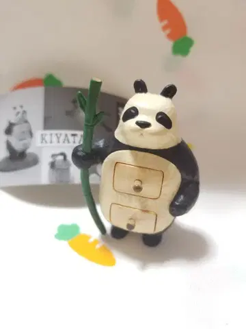 KIYATA 목공 아트 미니어처 컬렉션 팬더 액세서리 박스