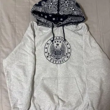 XLARGE 반다나 패턴 후드티 M
