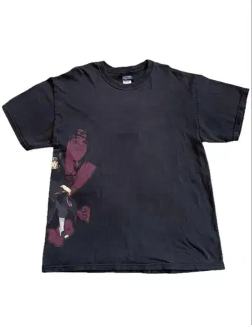NARUTO 이타치 빈티지 티셔츠 애니메이션 구제 의류