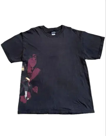NARUTO 이타치 빈티지 티셔츠 애니메이션 구제 의류