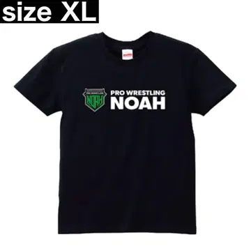 프로레슬링 노아 NOAH 로고 NEW 티셔츠 블랙 XL 사이즈