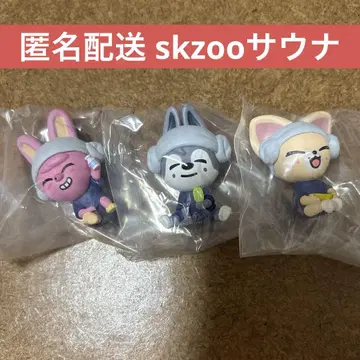 SKZOO 사우나 피규어 울프 돼끼 폭시니
