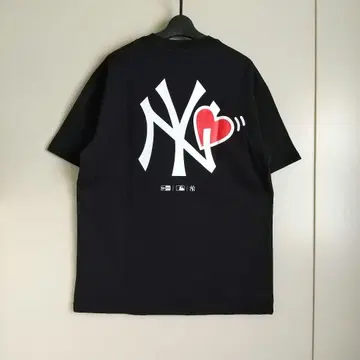 뉴에라 무라사키 스포츠 한정판 반팔 T셔츠 NY 블랙 L 사이즈 새상품