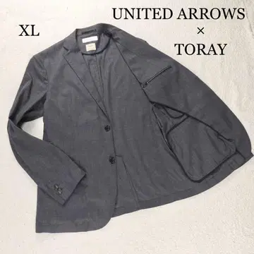 새상품급 유나이티드 애로우즈 언라이닝 자켓 린넨 TORAY 워셔블 XL